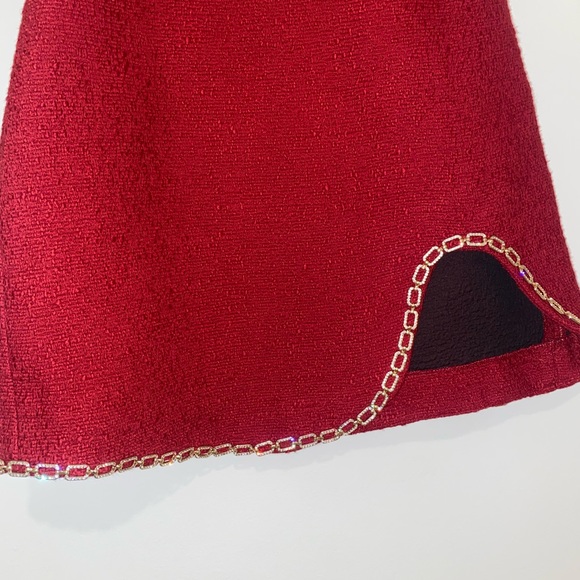 NWT ZARA Mini Asymmetric dress red - Picture 6 of 13